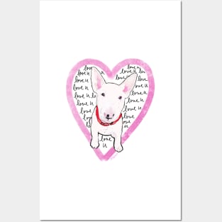 Love U Bully Bull Terrier Posters and Art